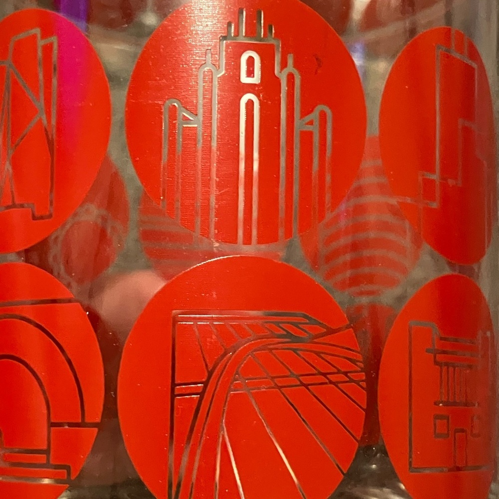 4 CHICAGO ARCHITECTURE FOUNDATION OLD FASHIONED BAR GLASSES BEVERAGE CUPS RARE - Picture 3 of 8